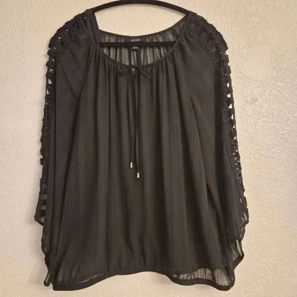 Alyx Flowy Feminine Flirty Blouse w/ Cami: Flattering Fit, Effortless Chic
